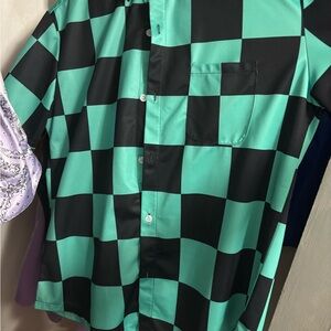 Demon Slayer Tanjiro Button-Up Shirt